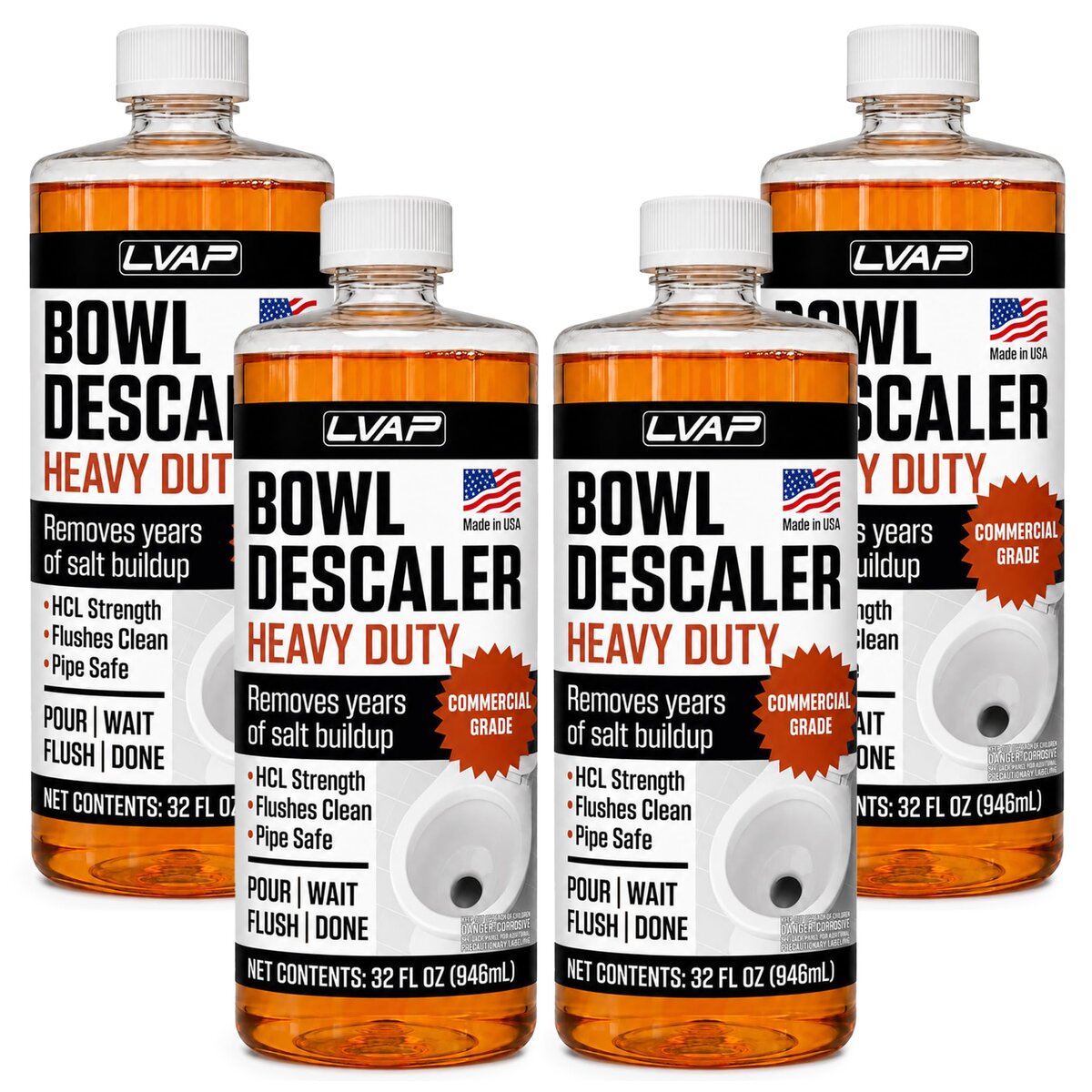 LVAP Toilet Bowl Descaler 4-Pack