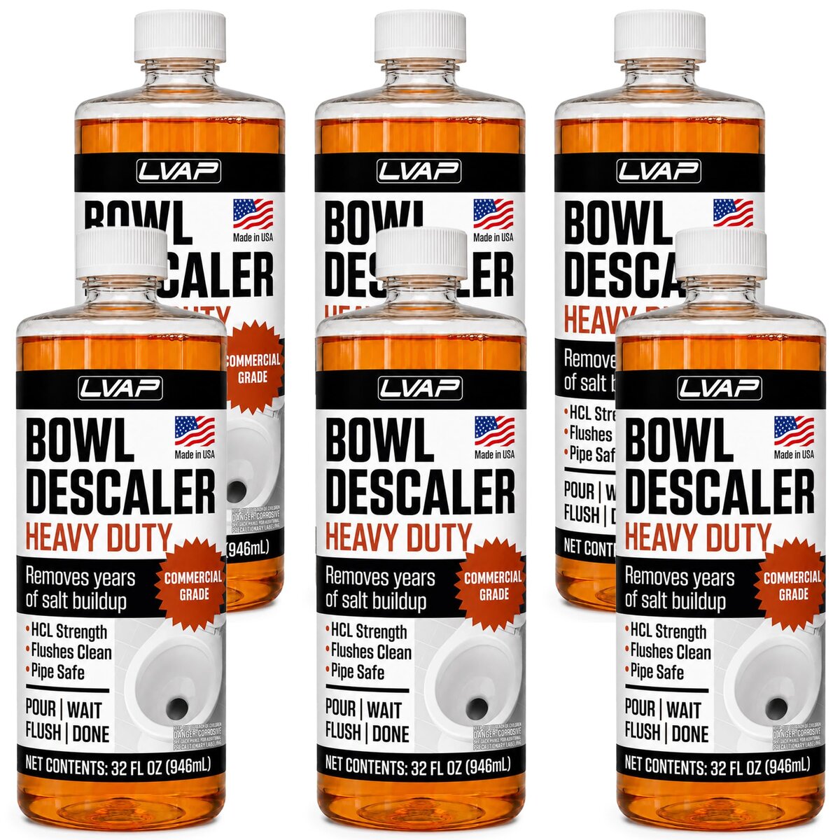 LVAP Toilet Bowl Descaler 6-Pack