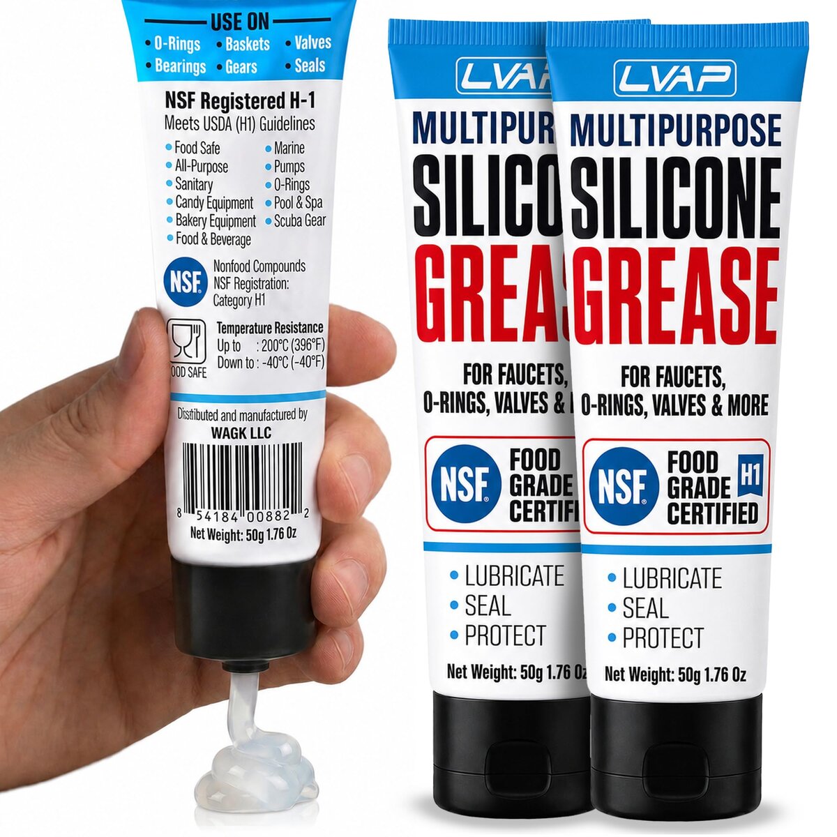 LVAP Multi-Purpose Silicone Grease 2 x 50g