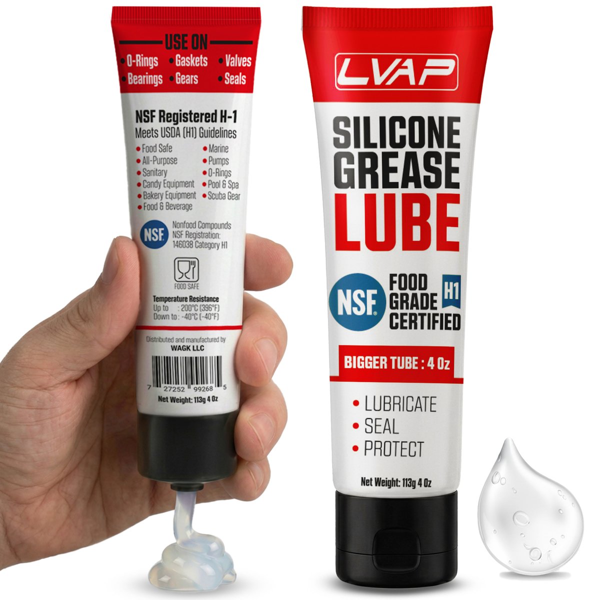 LVAP Silicone Grease Red 113g
