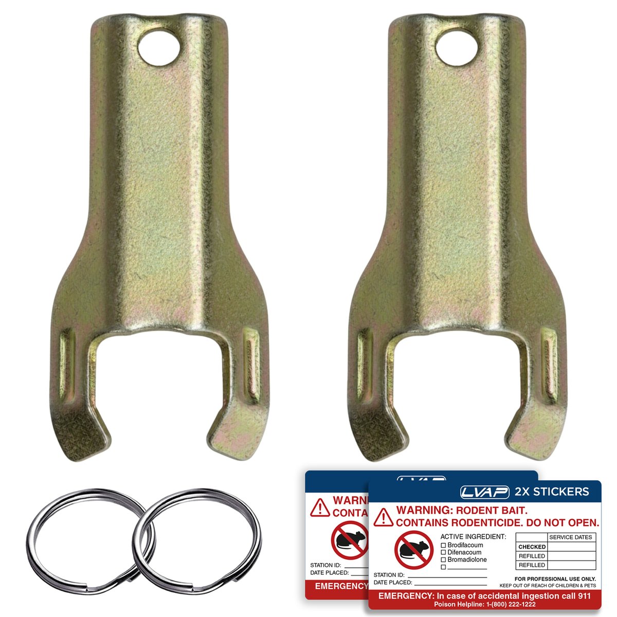 Bell Bait Station Keys 2pc