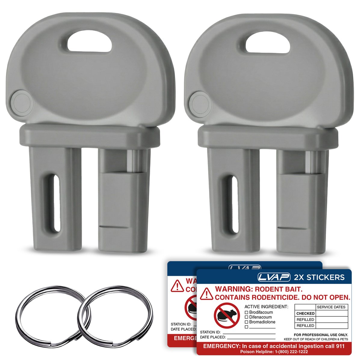 EZ FBS Bait Station Keys 2pc