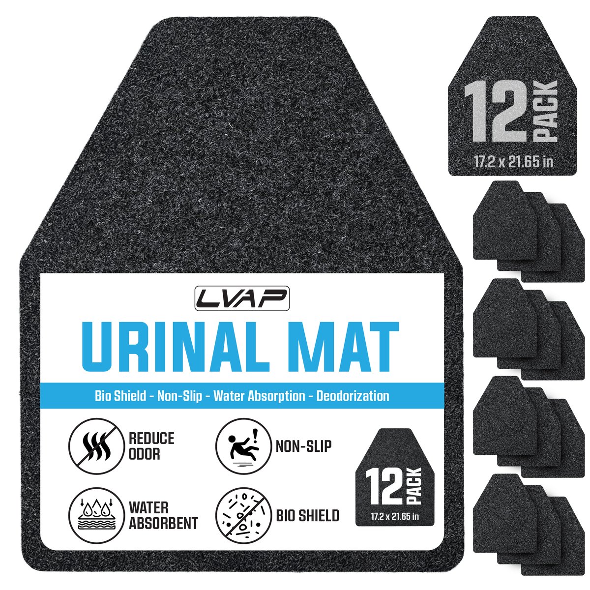 Plain Urinal Mat 12-Pack