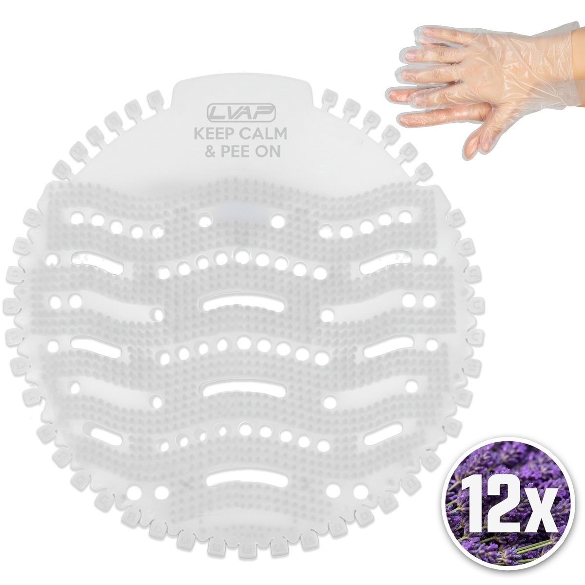 Clear Urinal Screen 12-Pack